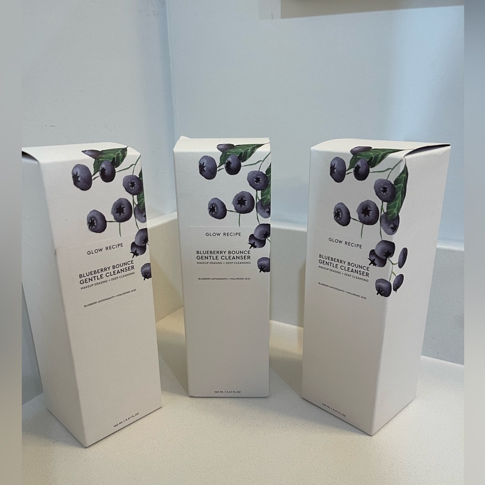 3 x GLOW RECIPE Blueberry Bounce Gentle Cleanser - FULL SIZE NIB - Picture 6 of 8